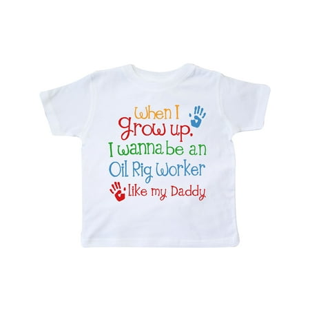 

Inktastic Oil Rig Worker Like Daddy Gift Toddler Boy or Toddler Girl T-Shirt