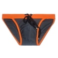 thumbnail image 4 of FcBaudy Men's Low Waist Solid Color High Vent Swimming Trunks Underpants Men Pants, 4 of 5