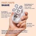 thumbnail image 4 of Freebird FlexSeries Kit Electric Razor for Women - Silk Smooth Legs, Body Hair, & Pubic Shaver - for Private Area, Sensitive Skin, Bikini Trimmer Kit, 4 of 9