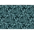 thumbnail image 1 of Ahgly Company Indoor Rectangle Patterned Deep Teal Green Area Rugs, 2' x 4', 1 of 6