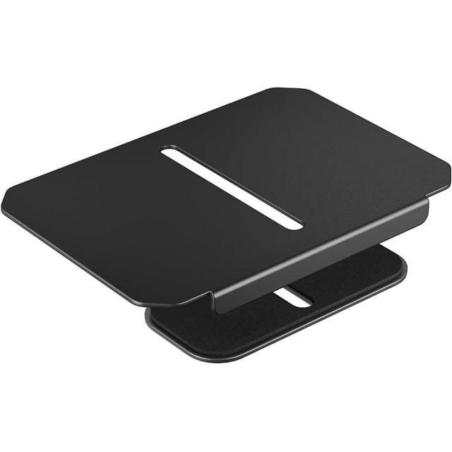 TEMOGU-Adjustable Steel Monitor Mount Reinforcement Plate, Desk Stabilizer Plate for Thin, Glass or Fragile Desks,Universal Protective Support for C-Clamp & Grommet Monitor Arms, No Scratch Bracket