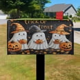 thumbnail image 3 of Halloween Horror Pumpkin Spooky Ghost Mailbox Covers,Magnetic 21x25.5 Inch Mailboxwrap Waterproof Durable Halloween Box Wraps for Yard Farmhouse Decorative, 3 of 4