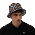 thumbnail image 4 of Kdxio Reflective Bucket Hat - Retro Video Game Print Bucket Hat for Men,Women, 4 of 6