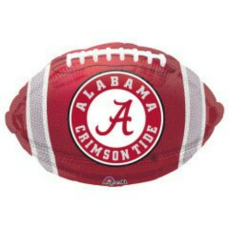 18" ALABAMA CRIMSON TIDE Football Balloon • Party Supplies Decorations Foil Mylar Balloon