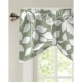thumbnail image 2 of Grass Green Leaf Vine Texture Kitchen Curtains Balcony Adjustable Roman Blinds Small Short Curtain for Living Room, 2 of 6
