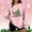 Pink, variant on FDGIU Women's Funny Christmas Graphic Sweatshirt - Plus Size Crewneck Long Sleeve Pullover, Casual Comfy Holiday Tunic Blouse