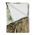 thumbnail image 2 of Yosemite Soft Flannel Fleece Blanket, Waterfalls in Yosemite National Park California Famous Travel Destination, Cozy Plush for Indoor and Outdoor Use, 50" x 70", Brown Reseda Green, by Ambesonne, 2 of 5