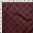 thumbnail image 3 of oneOone Viscose Jersey Fabric Tartan Check Print Fabric BTY 60 Inch Wide, 3 of 4