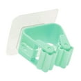 thumbnail image 4 of Xingzhi 1PC Wall Mounted Holder Household Adhesive Storage Broom Hanger Hook Racks For Kitchen Bathroom green 5Set, 4 of 6