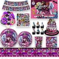 thumbnail image 2 of Charm Monster Spirit High School Doll, fiesta de cumpleaños, decoración, globo, pancarta, telones de fondo, Tablewares, Baby Shower, niña, niños, desechable, 2 of 5
