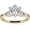yellow gold, variant on Twisting Infinity Moissanite Engagement Rings for Women, 1.0 CT Round Cut Moissanite Wedding Ring, Customize Name Engraving-R9