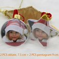 thumbnail image 2 of Christmas photo insert baubles holiday gift tree ornaments, 2 of 2