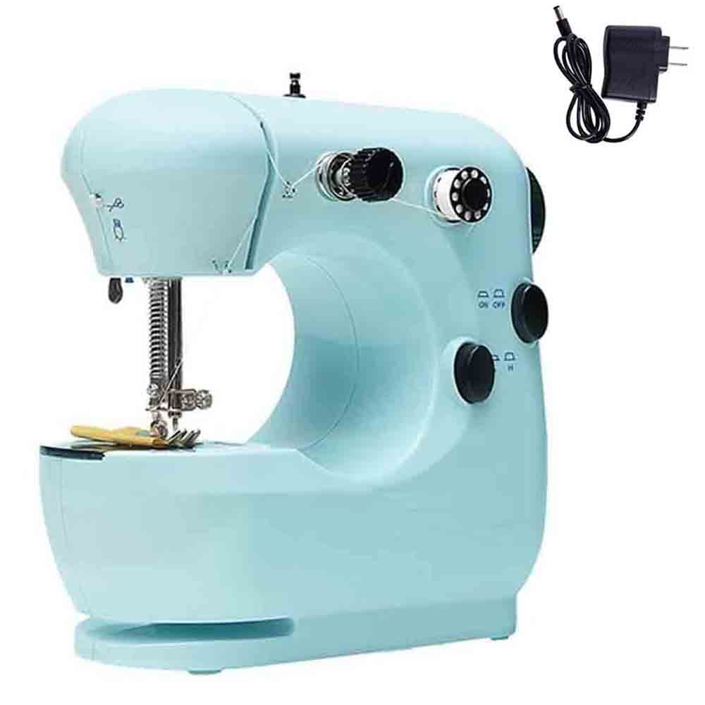 Sewing Machine with Foot Pedal,Double Speed Control Electric Overlock Small Household Sewing Tool for DIY Beginners