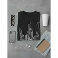 thumbnail image 3 of Dark Chicago Cityscape T-Shirt Men -Image by Shutterstock, Male x-Large, 3 of 4