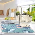 thumbnail image 5 of Coolnut Cat in Space Dish Drying Mat for Kitchen, 16 x 18 Inch Microfiber Absorbent Dish Drying Pad, Machine Washable Kitchen Counter Protect Mats, 5 of 7
