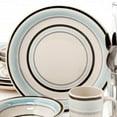 thumbnail image 6 of Gibson Deluxe Essentials 32 Piecess Dinnerware Combo Set-Blue, 6 of 6