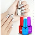 thumbnail image 2 of Coolmee 16 Color Nail Polish Silver Mirror Effect Long Lasting Shine Nail Enamel 8ML, 2 of 9