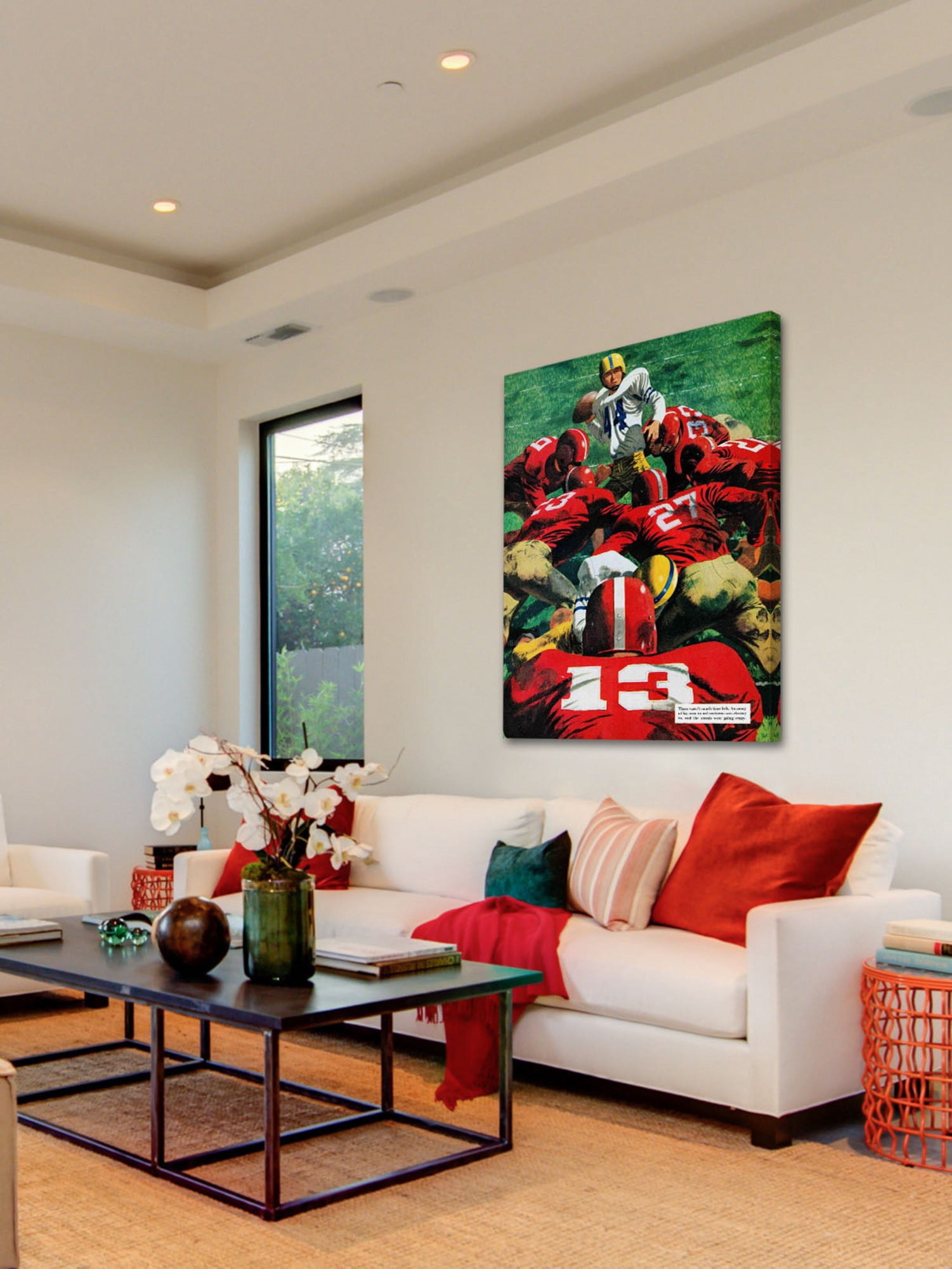 Marmont Hill Touchdown Play by Fred Ludekens Painting Print on Canvas