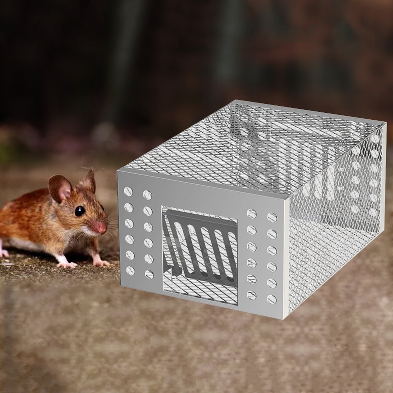 EXLEAF 2026 New Ultra-Thin Mouse Trap Automatic Mouse Trap Reusable Rat Trap for Indoor Control Ultra-Thin Lightweight High Sensitivity Safe Sliding Door Easy to Use
