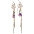thumbnail image 5 of HomeKingdee 1 Pc Multicolor Zircon Ball Tassel Drop Earrings - Long Sparkling Elegant Nickel-Free Metal Earrings for Women Gift Ideas, 5 of 5