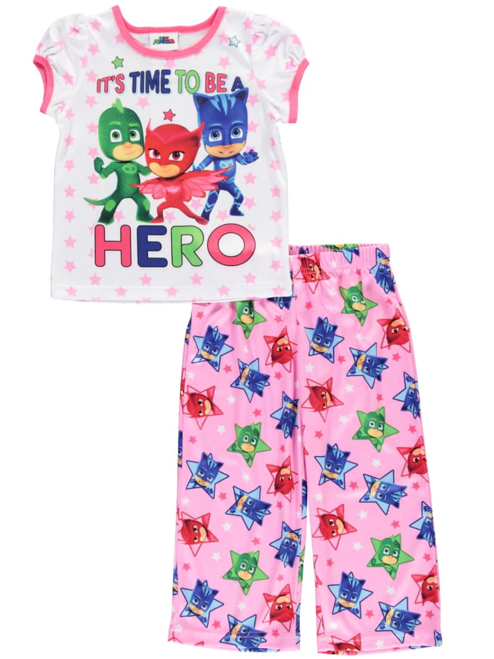 Disney PJ Masks Little Girls' "Heroes on the Go" 2Piece Pajamas
