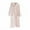 Beige, variant on successthop Flannel Robes Womens Fuzzy Soft Bathrobe Button Knee Length Winter Hooded Solid Sleepwear with Pockets Beige
