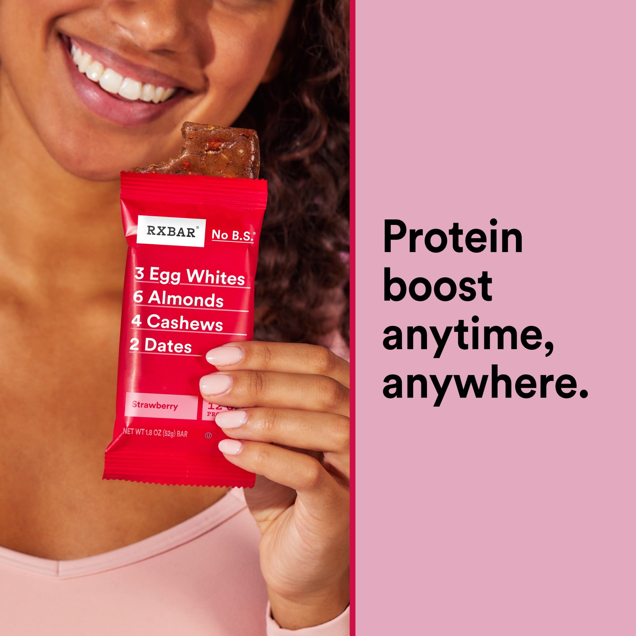 (3 pack) RXBAR, Strawberry Gluten-Free Protein Bars, 5 Count