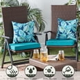 thumbnail image 5 of Greendale Home Fashions 17'' x 17'' Reversible Outdoor Throw Pillow, Set of 2, Botanical Crestwood, 5 of 5