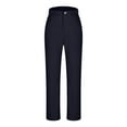 thumbnail image 6 of Olyvenn Stylish Women Dress Pants Flare Leggings Work Office Pant Wide Leg High Waist Bootcut Business Trousers Bottoms Clothes Dark Blue L, 6 of 7