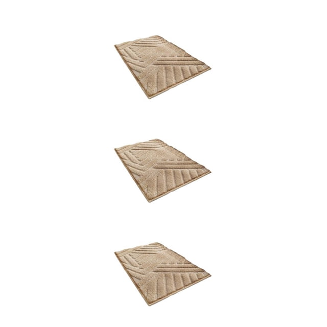 Bearachild Elegante alfombra de baño: antideslizante y fácil de limpiar, lujosa alfombra de baño antideslizante que ahorra espacio, color caqui Type1 NO1