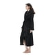 thumbnail image 2 of Bata COOVA Premium para mujer, de felpa, suave, con capucha, color negro cálido, 2 of 6
