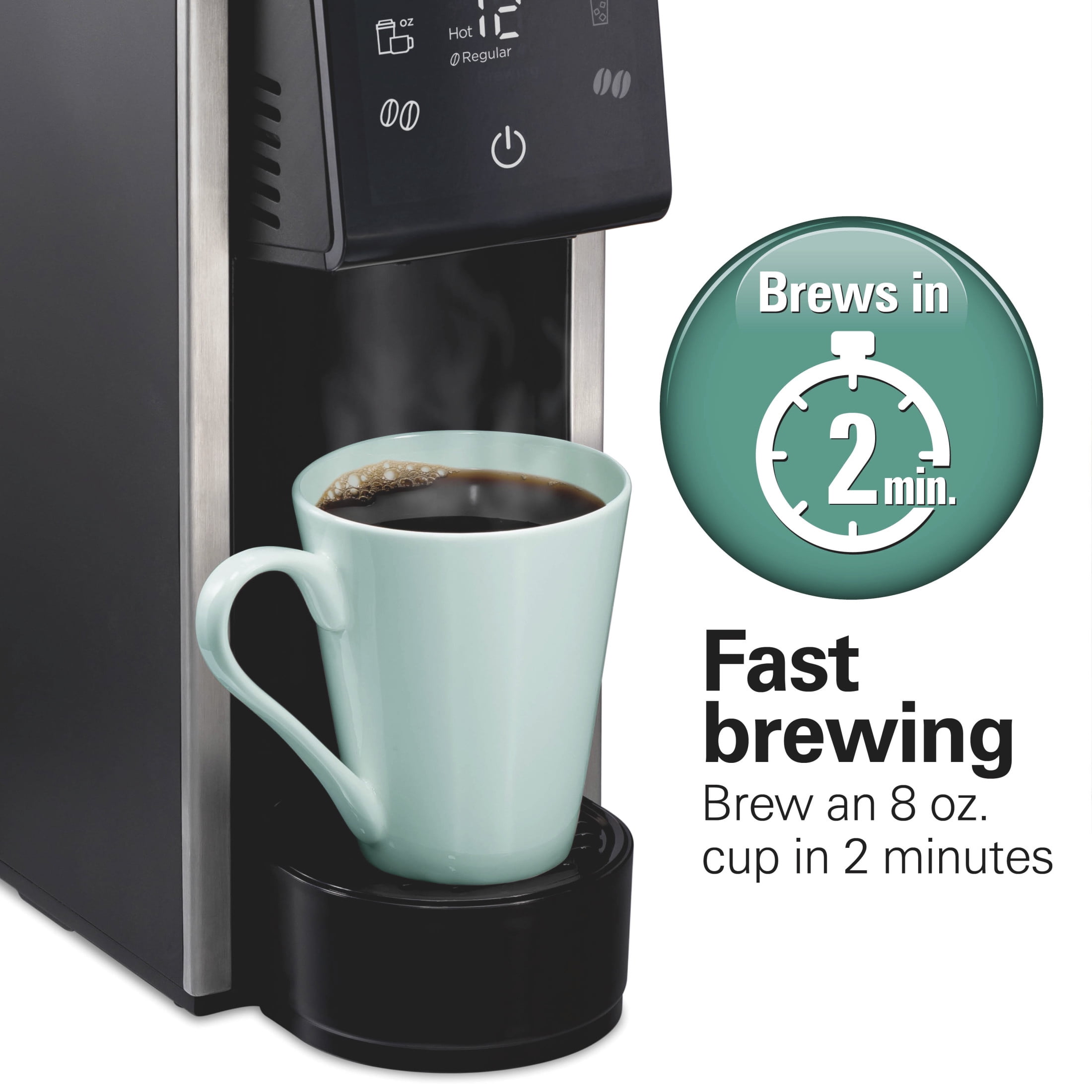 Hamilton Beach FlexBrew 4-in-1 Coffee Maker, Single Serve & Full Pot Coffee Brewer with Removable 45 oz Water Reservoir