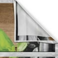 thumbnail image 3 of Ambesonne Stones Kitchen Curtains, Exotic Branches and Rocks, 55"x45", Dark Grey Brown Green, 3 of 3
