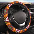 thumbnail image 5 of XMXT Vintage Ethnic Seamless Prints Steering Wheel Cover, Elastic Non-Slip Universal Fit Car Decor Accessories Protector for Auto SUV Trucks, 5 of 8