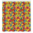 thumbnail image 3 of Ambesonne Psychedelic Shower Curtain, Colorful Rainbow, 69"Wx70"L, Multicolor, 3 of 3