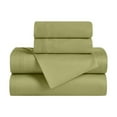 thumbnail image 2 of Superior Egyptian Cotton Deep Pocket 650 TC Sheet Set, Twin, Olive Green, 2 of 9