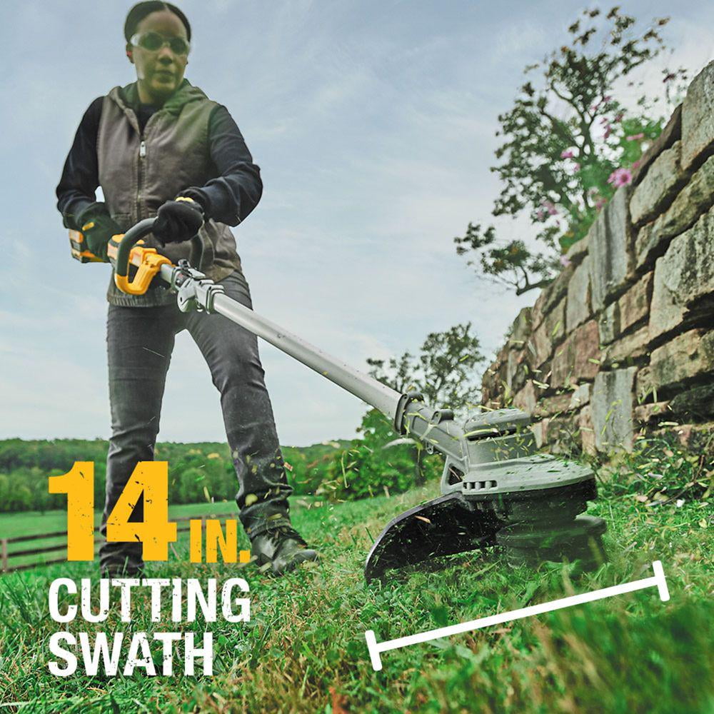 Dewalt 20V MAX 14 in. Brushless String Trimmer Kit with 5Ah Battery and Charger