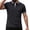 Black, variant on Golf Shirts for Men Geometric Textured Jacquard Contrast Trim Collared 3-Button Short Sleeve Breathable Casual Tops,3XL