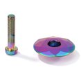 thumbnail image 3 of 1 tapa para auriculares de bicicleta cubierta superior para vástago de bicicleta de 8 pulgadas con perno azul quemado, 3 of 6