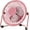 Pink, variant on Tutuviw 4inch Mini Metal Fan USB Desk Fan Small Personal Air Circulator Fan Portable Electric Table Desktop Fan Rechargeable Travel Fans for Camping Office Room Outdoor,Green
