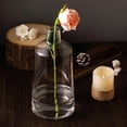 thumbnail image 5 of BalsaCircle 2 Pieces 12" Clear Glass Vases Tapered Neck Party Centerpieces Decorations, 5 of 8