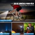 thumbnail image 5 of Luz LED para bicicleta recargable por USB, iluminación delantera y trasera, resistente al agua, para ciclismo de montaña, bicicletas eléctricas, etc. (con zumbador), 5 of 5