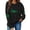 Black, variant on Guluxicc Sweatshirts for Women Casual Crewneck Long Sleeve Shirts St Patricks Day Letter Printed Graphic Pullover Tops, S