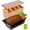 Gold & Black, variant on Pullman Loaf Pan with Lid + Non-Stick Meatloaf Pan with Draining Insert, Carbon Steel Bakeware with Scraper & Brush, 2LB Baking Pans for Homemade Bread & Meatloaf