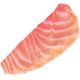 thumbnail image 1 of Simulated Salmon Slice Artificial Salmon Slice Kitchen Salmon Slice Model Lifelike Salmon Slice Prop, 1 of 3