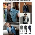 thumbnail image 6 of Thermal Underwear for Men: Fleece Lined Long Johns Base Layer, Extreme Cold Weather Winter Ski Thermals Top and Bottom Set, 6 of 6