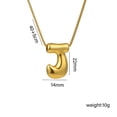 thumbnail image 1 of Collar Colgante Inicial, Dije Alfabético, Joyería en Aleación con Baño Electrolítico con Letra para Mujeres, Niñas, 1 of 2
