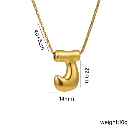 HARPI Letter Necklace Initial Letter Necklace Personalized For Her Mom Necklace copper J Elegant Jewelry for Daily Wear