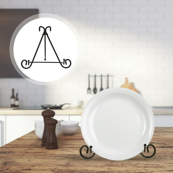 Plate Display Stand Metal Easel Picture Photo Display Stand Adjustable Easel Display Stand for Displaying Books Plates Tablets