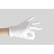 thumbnail image 4 of Guantes de algodón, 5 pares (10 piezas) de guantes de algodón blanco para mujeres y hombres, guantes de algodón elásticos lavables para joyería de monedas secas, color plateado, 4 of 5